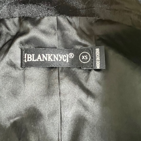 BLANKNYC Iridescent Sequin Blazer Size XS Blue Green Jacket Open Front Formal - Picture 7 of 12